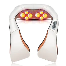 Shiatsu Cervical Back and Neck Massager Shawl Electric Roller Heat Device Manual China Home Car Massage