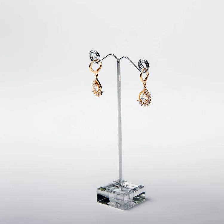 Прозрачная акриловая подставка органайзер для сережек гвоздиков|earrings jewelry display