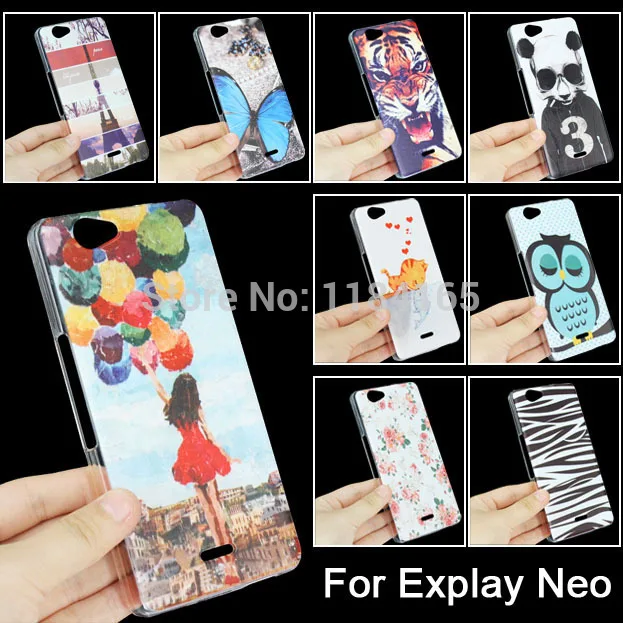 Case for Explay Neo Patterns Colorful Fashion Plastic Hard Shell Protection Phone Back Cover |