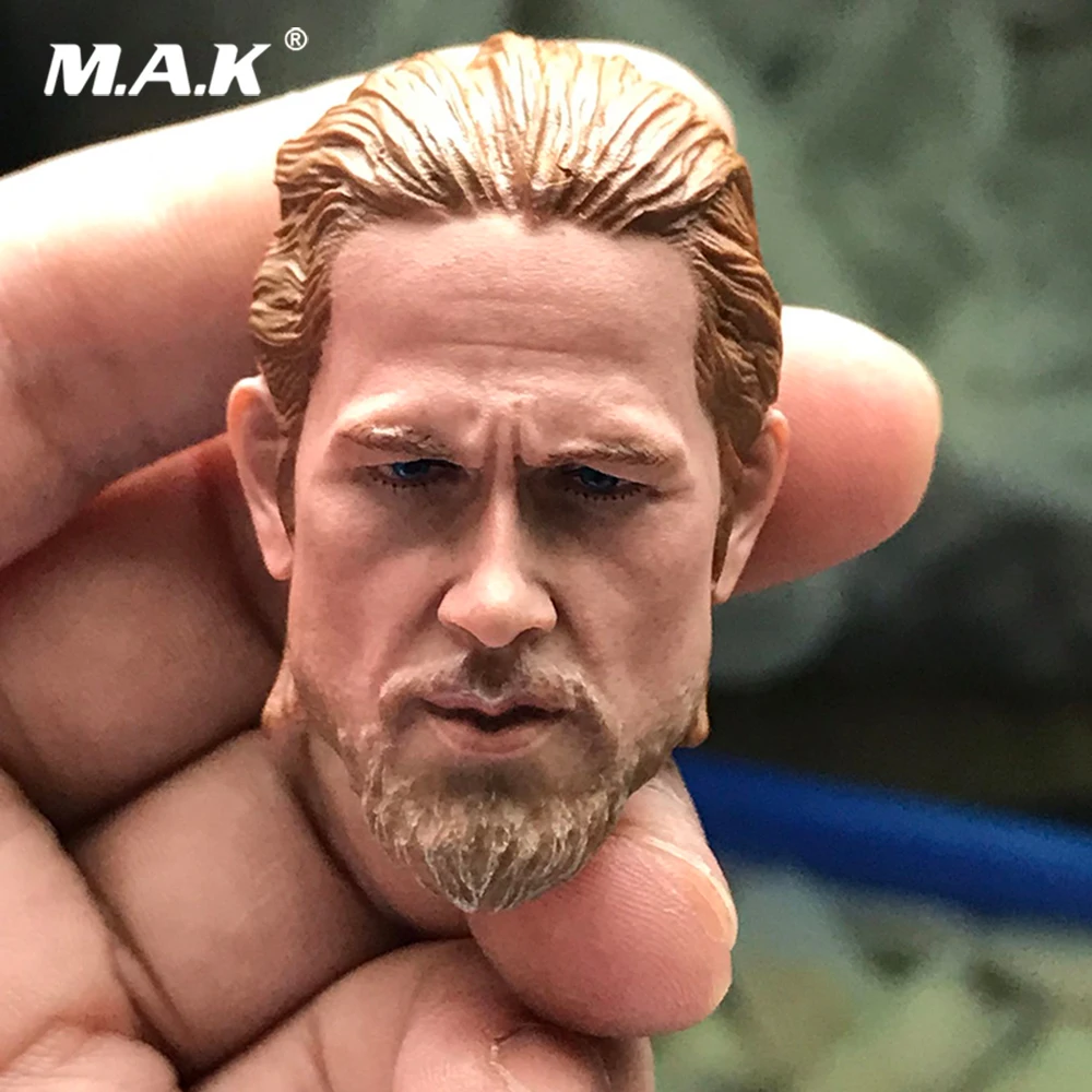 blank Hot 1//6 scale Head Sculpt Charlie Hunnam Jax Teller unpainted