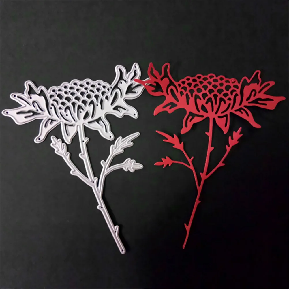 Chrysanthemum Flower Metal Cutting Dies Stencils DIY Scrapbooking Album Decorative Embossing Card Die Cutting Template