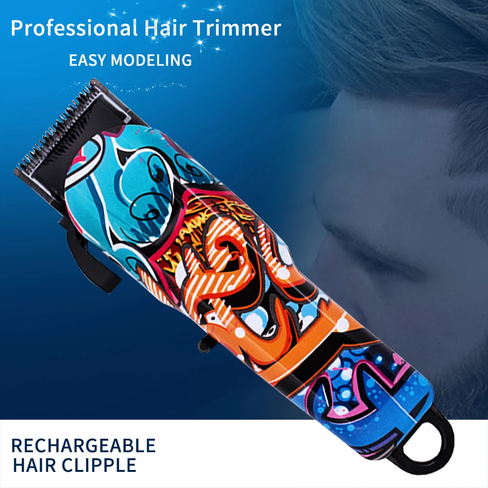 Профессиональная машинка для стрижки волос, электрический триммер для волос, USB машинка для стрижки волос, сменная цветная Бритва для волос, мужские Инструменты для укладки