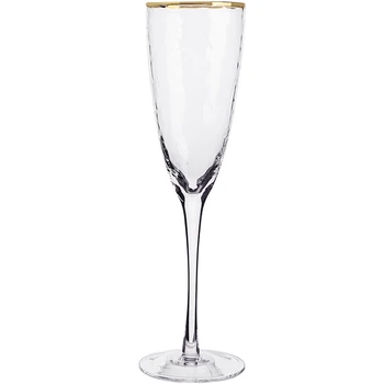 

High quality Golden rim Red Wine Glass Champagne glass Large Goblet goblet glass cup Small luxury Party Family Drinkware