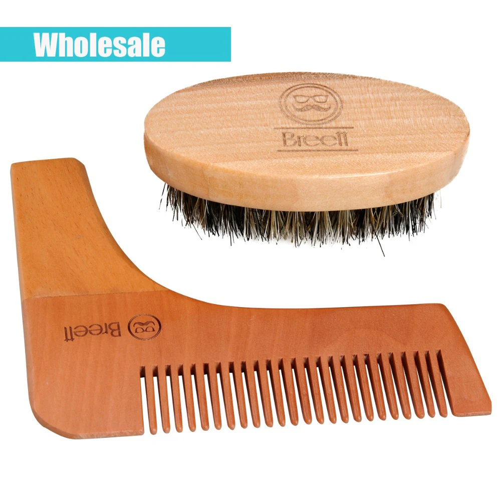 Wholesale Beard Comb Brush Kit for Men Beard Style Beard Mustache
