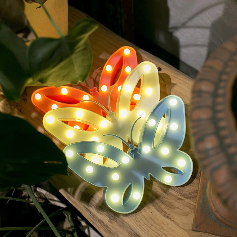 Belle-Papillon-LED-Night-Light-En-Plastique-Chapiteau-Lettre-Lumi-re-Lampe-Belle-Maison-D-coratif (1)