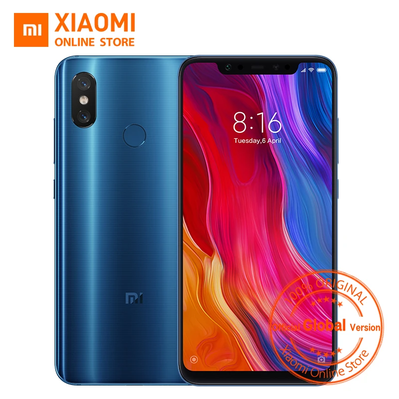 Глобальная версия Xiaomi mi 8 смартфон 6 ГБ 128 21 &quotполный экран Snapdragon 845 Octa Core 20MP