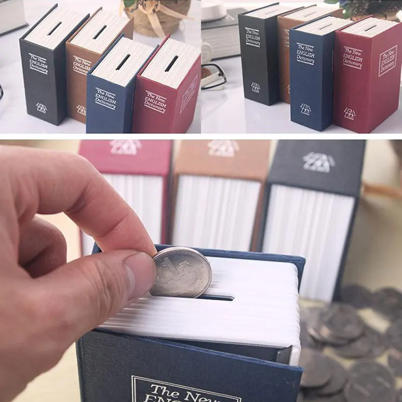 Dictionary Mini Safe Box Book Money Hidden Secret Security Safe Lock Cash Money Coin Storage Jewellery key Locker For Kid Gift Dictionary Mini Safe Box Book Money Hidden Secret Security Safe Lock Cash Money Coin Storage Jewellery key Locker For Kid Gift