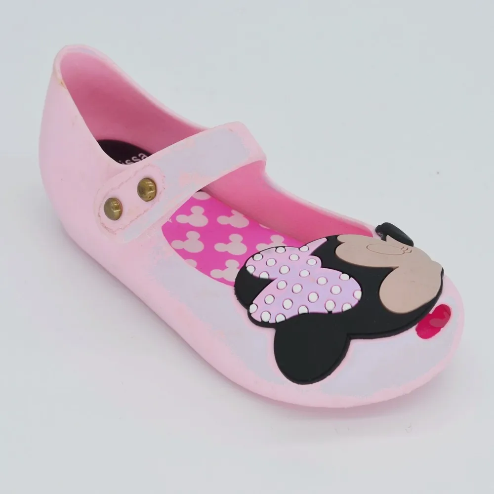 Обувь Melissa Mickey& Minnie детские сандалии для девочек прозрачная обувь Детские милые сандалии для маленьких девочек 14,5-17 см