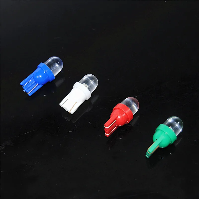 

10PCS 1LED W5W 168 194 501 Plate Dashboard Side Light Bulb Blue White Red Green Door Indicator Licence plate light Reading Lamp