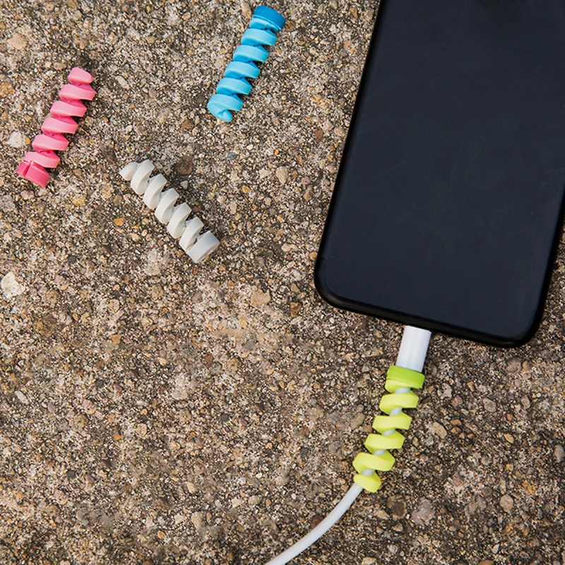 1/2/4/10 шт Пластик зарядный кабель протектор заставка для iPhone 8 X USB Зарядное устройство кабель наушники USB крышка