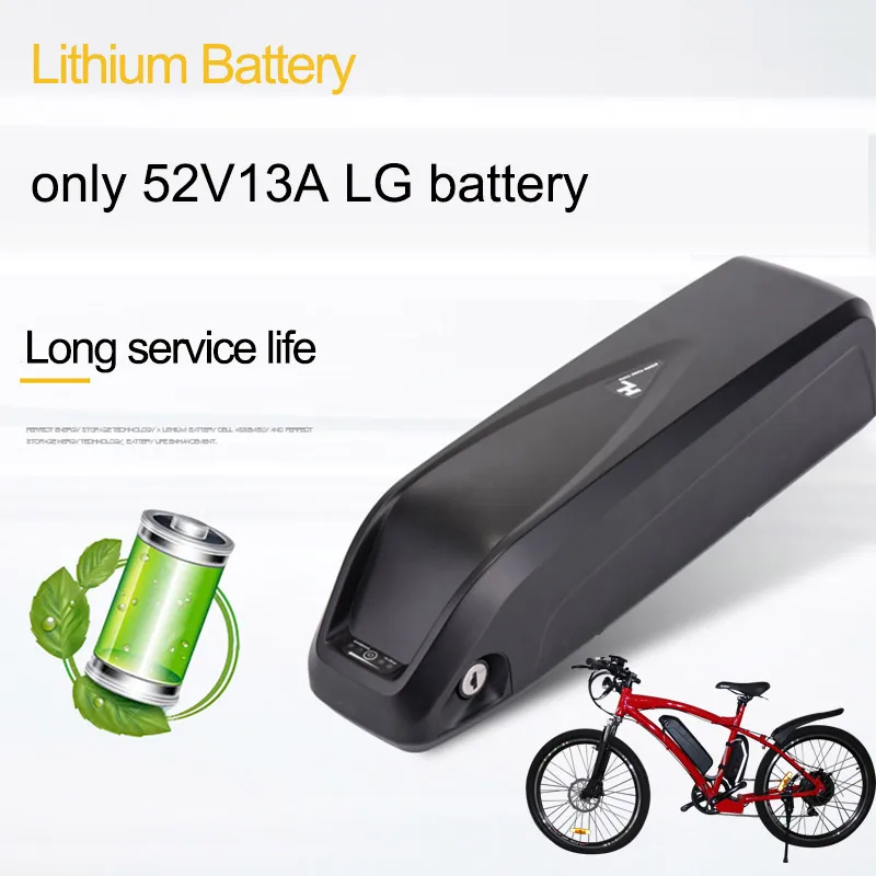 only52V13ALGbattery 48 в 500 Вт комплект для электровелосипеда 52v14a samsung литиевая батарея комплект для преобразования электрического велосипеда 48 В моторное колесо для электровелосипеда - Цвет: only52V13ALGbattery
