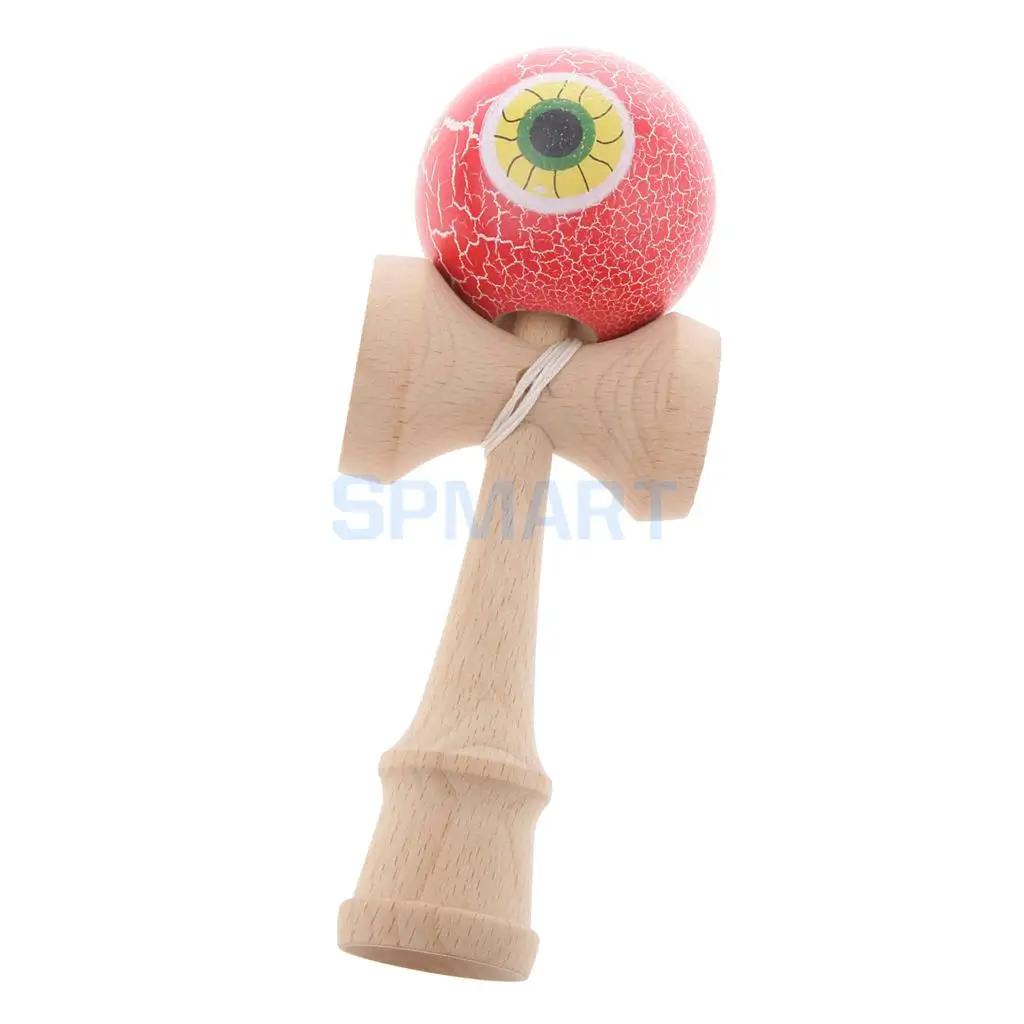 Eyeball Shaped краска для трескающих покрытий деревянные Kendama дети мастерство мяч игры дети веселые деревянные игрушки