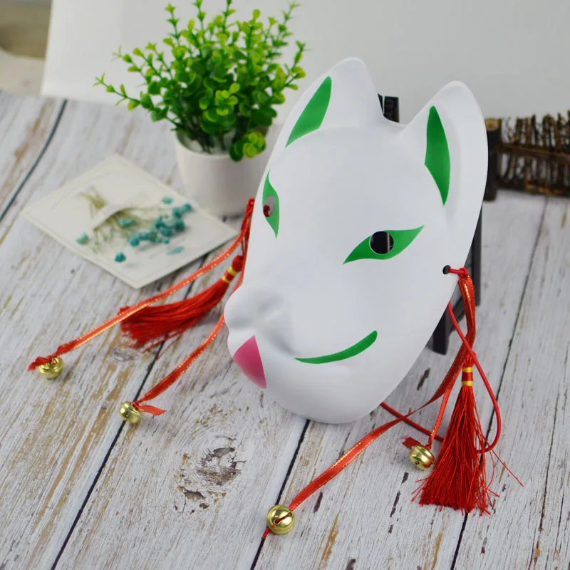 Хэллоуин DIY маска японский частный пользовательский ветер лиса маска окрашенная кошка Нацумэ книга друзей целлюлозы лисы полный косплей с маской для лица