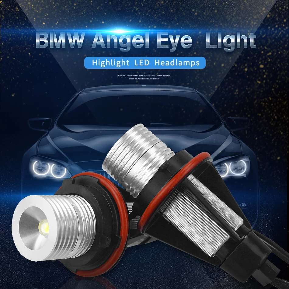

2pcs 5W 10W 6000K for Bridgelux LED Chips LED Marker Angel Eyes White Blue Red Yellow Color for BMW X5 E39 E53 E60 E61 E63 E64