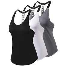 Yuerlian US Local, 3 шт., топы для йоги, без рукавов, с овальным вырезом, с цветочным рисунком, свободный крой, топы на бретелях для женщин