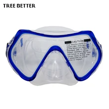 Дайвинг маска для детей подводное плавание стекло es Дети водонепроницаемый силиконовый зеленый Защита окружающей среды закаленное стекло объектив