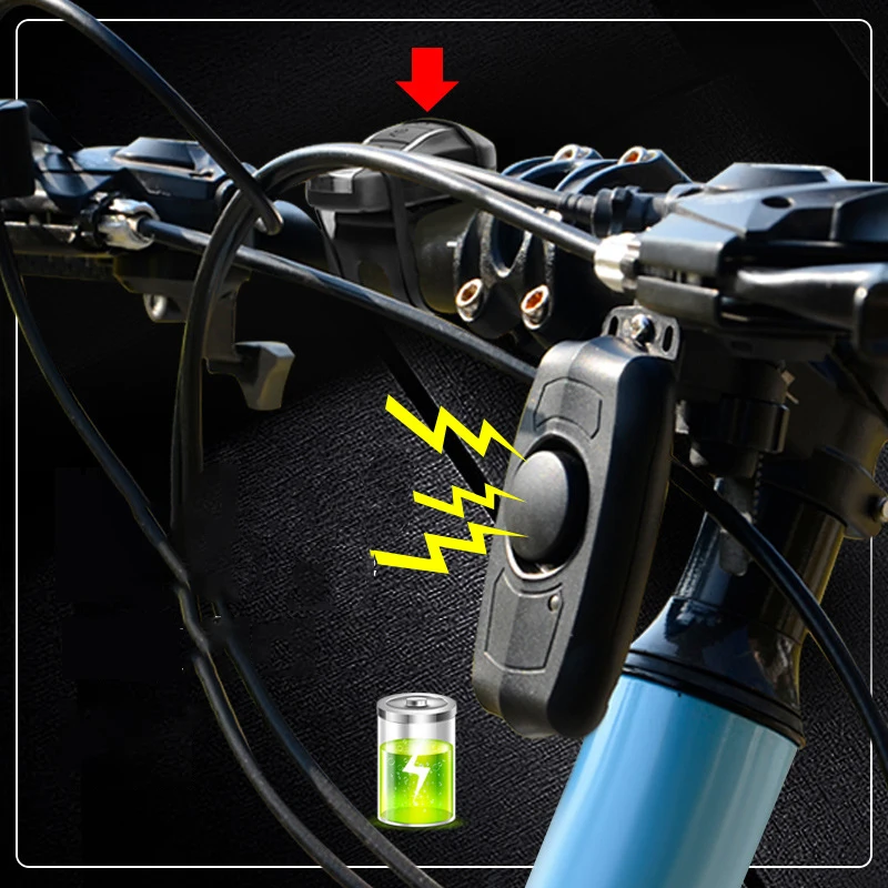 

AGEKUSL 2 in 1 Remote Bicycle Bell Anti-theft Vibration Alarm Horn Cycling MTB Road Bike Electric Horn USB Charging Accessories