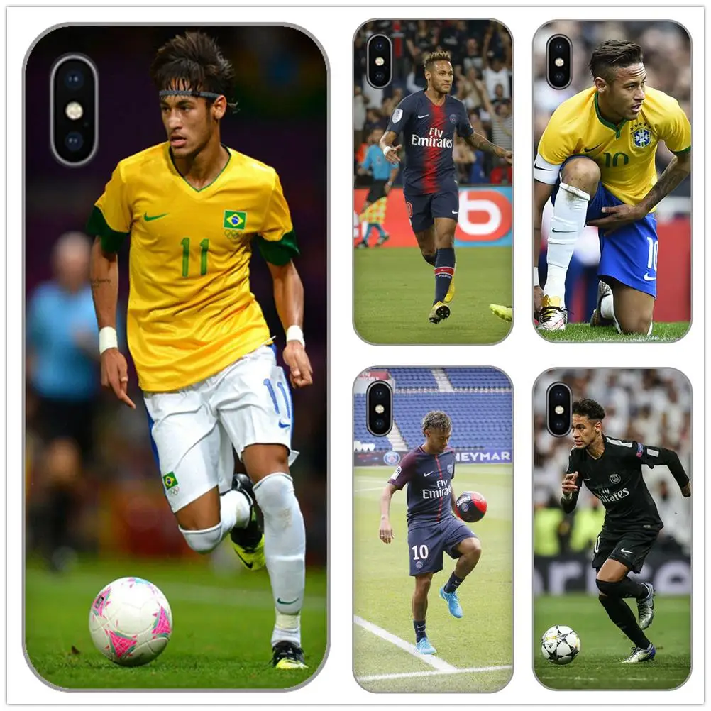 Neymar Football Player Phone Case For iPhone4 5S 5C SE 5 Max XR XS 6 6S 7 8 Plus X Soft TPU Shell