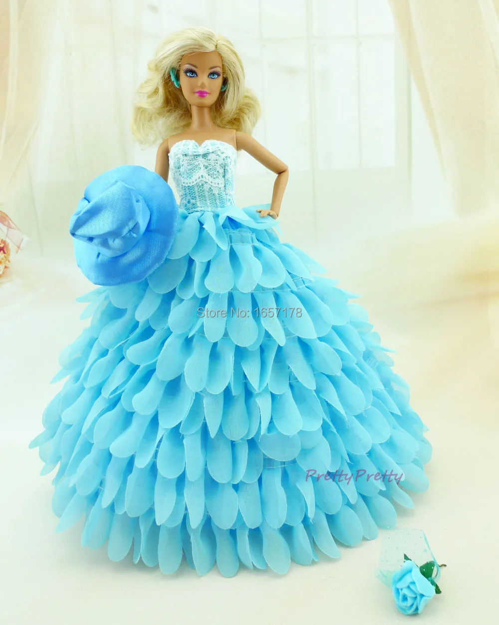 blue colour doll