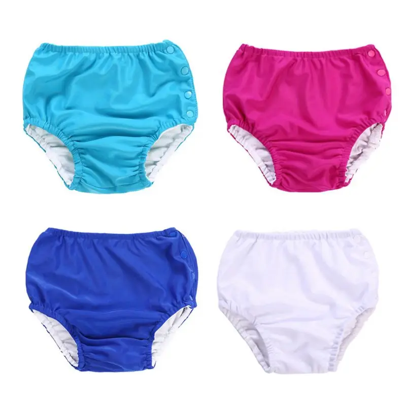 

New Baby Waterproof Underwear Kids Soft Swimming Diaper Panty Elastic Waist Shorts Toddler Kids Briefs Infant Underpants