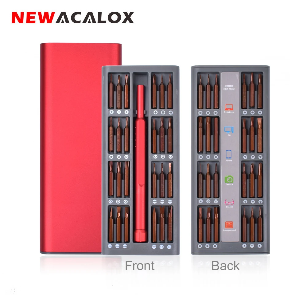 Набор прецизионных отверток NEWACALOX 48 в 1, набор магнитных отверток с шестигранной головкой, биты для бытовой техники, набор инструментов для ремонта электроники|Отвертка| | АлиЭкспресс
