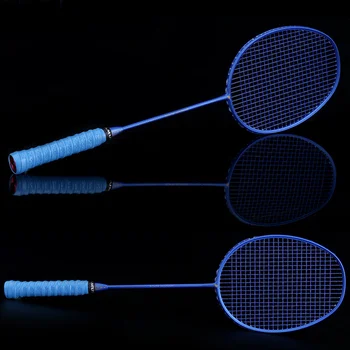 

Graphite Single Badminton Racquet Professional Carbon Fiber Badminton Racket with Carrying Bag EDF88