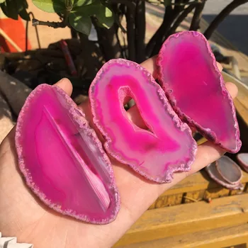 

Agate Geode Polished Irregular Crystal Slice Brazil Healing Reiki Stone Natural QuartzMineral Home Decor