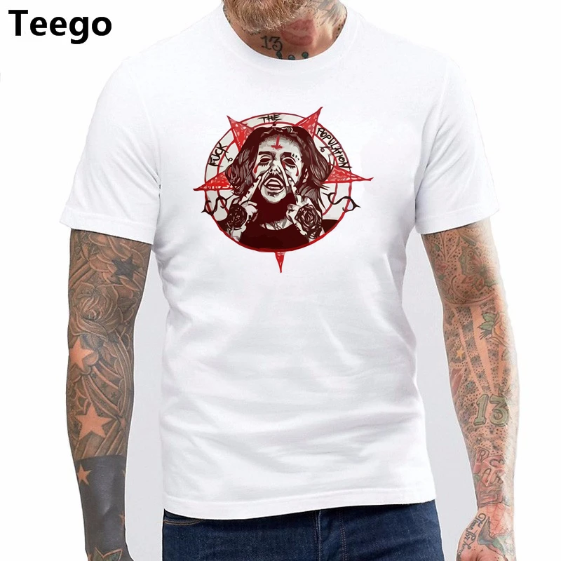cotton O-neck printed T-shirt $uicideBoy$ T-Shirt | Мужская одежда