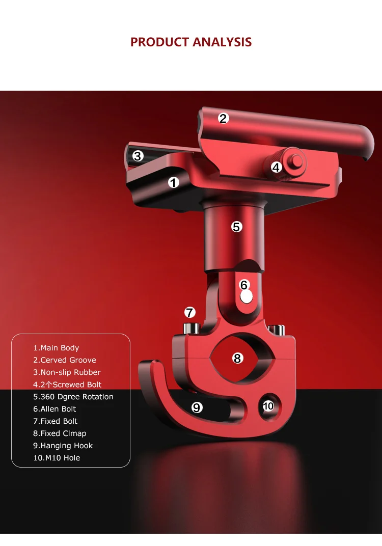 Best Aluminum Adjustable Universal Motorcycle Bicycle Bike Handlebar Mobile Cell Phone Holder Mount Carrier Stand Support 10 Best Aluminum Adjustable Universal Motorcycle Bicycle Bike Handlebar Mobile Cell Phone Holder Mount Carrier Stand Support 10
