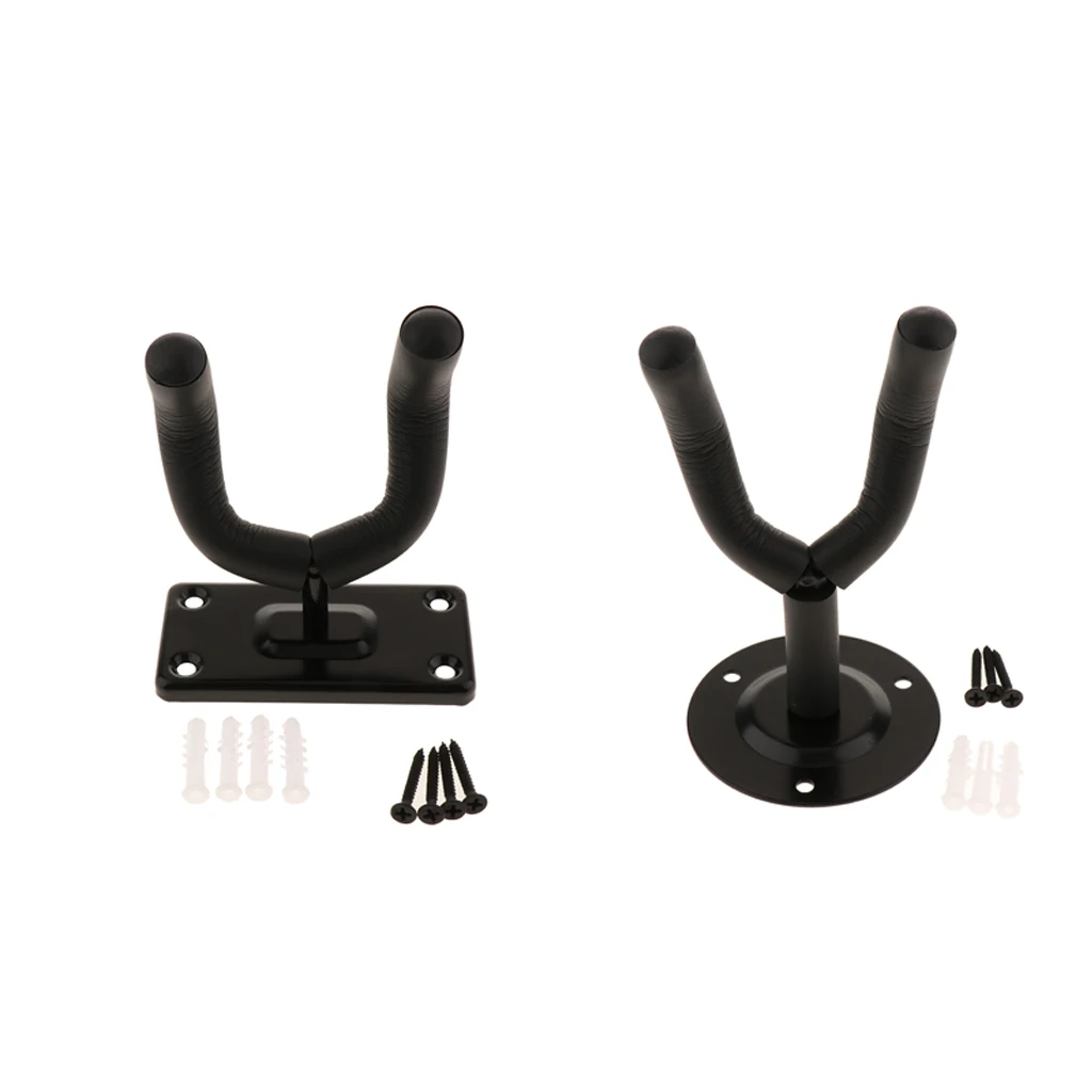 Guitar Hanger Hook Stand Holder, Guitar Keeper Wall Mount Bracket, Guitar Display, Home Musical instrument Accessory Black