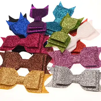 

50PCS Glitter swallow tail Bowknot Fashion Accessories Chic Hair Accessory Flower Bowknot for Hair band Casual Headwear