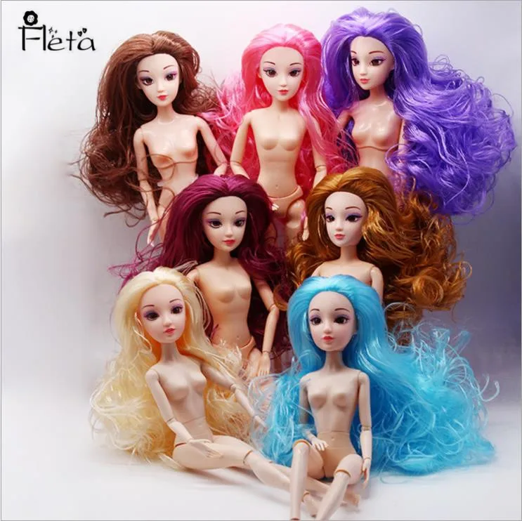 

Fleta 2019 New Fashion Cute Mini 3D Doll 12 Joint Body to Give Children the Best Toys