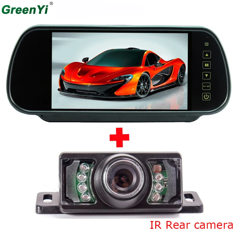 

2IN1 Car Parking System 7" TFT LCD Display Car Rear View Monitor + 7 IR Lights Night Vision Reversing Backup Rearview Camera