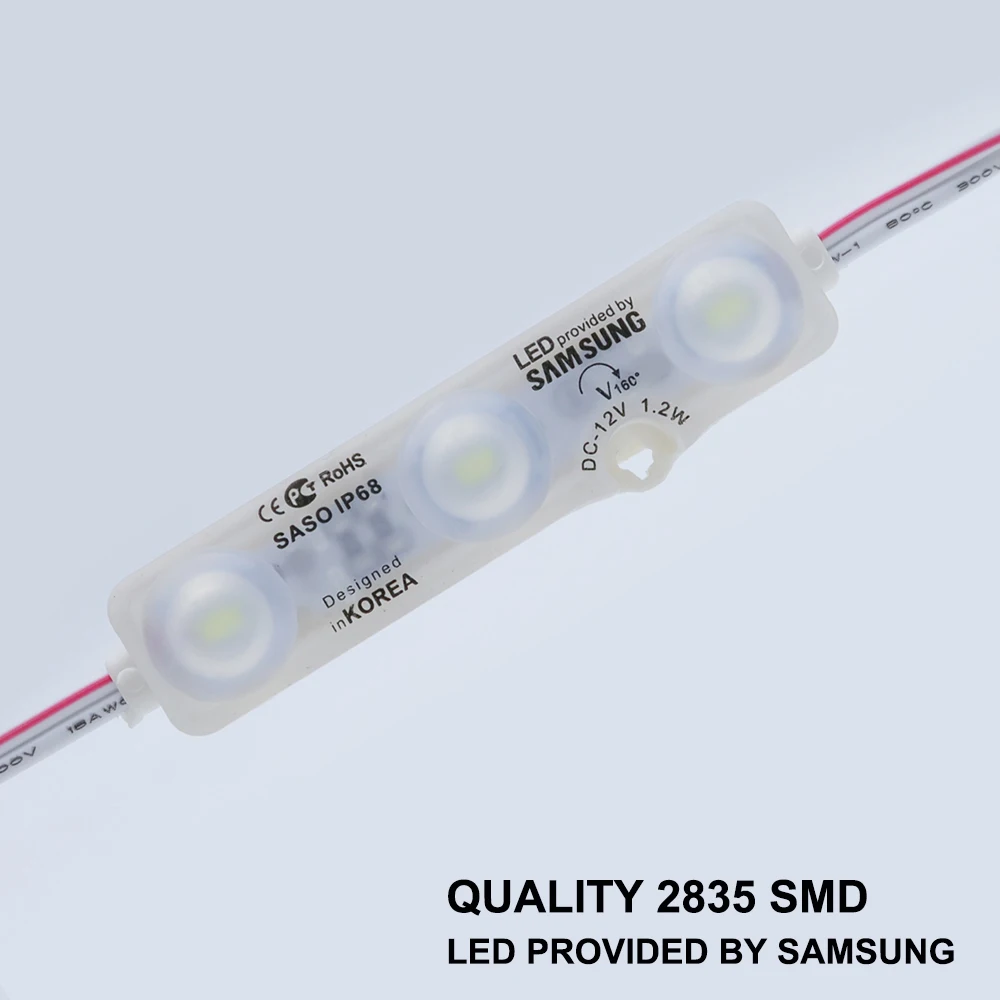 50 шт. 12 В светодиодный модуль светильник SMD 5730 3 s 1 2 Вт IP65 Водонепроницаемый для DIY