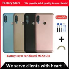 Чехол для аккумулятора для Xiaomi mi A2 Lite, чехол для задней крышки для mi A2 Lite, чехол для задней крышки+ кнопки регулировки громкости, объектив Cameca