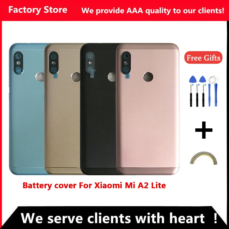 Задняя крышка батарейного отсека для Xiaomi MI A2 Lite цвета на выбор | Мобильные