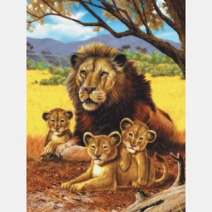 Full square diamond 5D DIY diamond embroidery lion diamond cross stitch rhinestone mosaic decoration gift YY Full square diamond 5D DIY diamond embroidery lion diamond cross stitch rhinestone mosaic decoration gift YY
