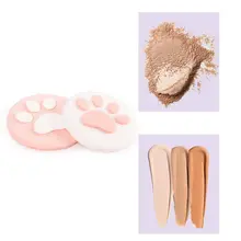 2 шт милый медведь коготь макияж губка Красота косметический праймер консилер Foundation Мягкая дышащая пудра для лица слоеное