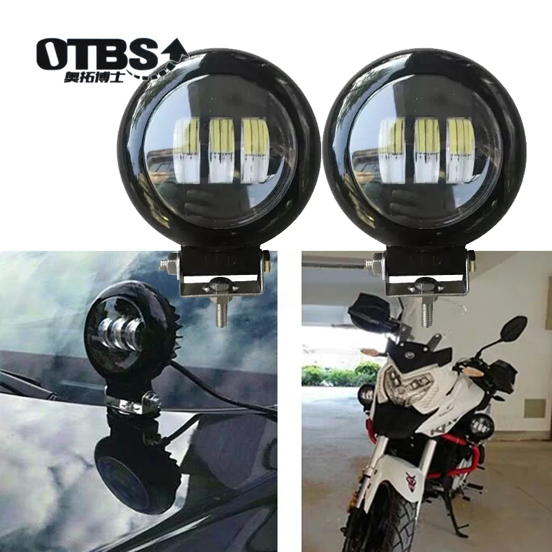 OTBS 2 шт. 30 Вт мотоциклетные Противотуманные фары дальнего света для внедорожного