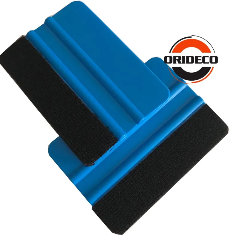 Blue felt squeegee 1