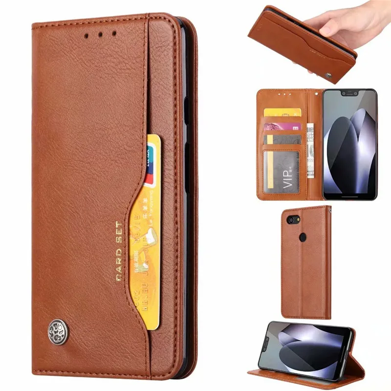 

Luxury High Quality Wallet With Card Slot Flip Cover Leather Case For Google Pixel 3 XL /Pixel 3 Phone Protective Cover Cases