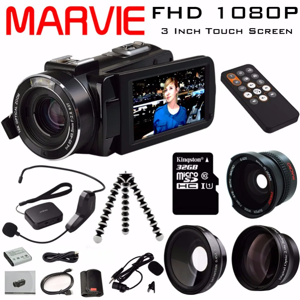 2017 marvie Новое поступление FHD 1080 P цифровой Камера Wi-Fi видеокамера 24mp 16X ZOOM COMS Сенсор