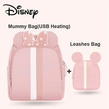Disney 2 шт. сумка для подгузников рюкзак USB бутылки изоляции сумки Минни Микки большой емкости путешествия Оксфорд кормления ребенка мумия сумки
