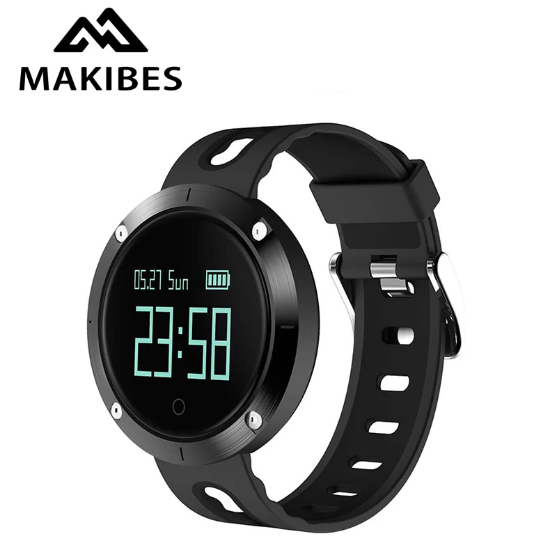 Original Makibes DM58 Smart Watch Blood Pressure Heart Rate Monitor Call reminder Activity Tracker Band for IOS Android | Электроника
