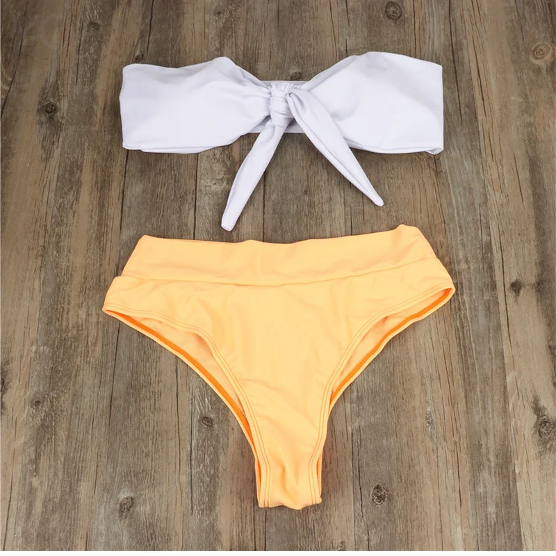 ZAFILLE Высокая талия Купальник бикини пуш ап купальник женский Maillot De Bain Femme