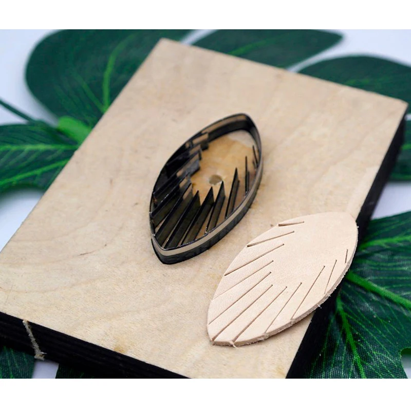 Новая японская сталь лезвие правило высечки стальной пробойник инструмент листья серьги режущие формы деревянные штампы для кожаного резака для кожаных ремесел
