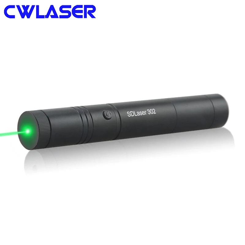 CWLASER 5000 10000 м высокая мощность 532 нм Фокусируемый Зеленый горящий лазер SD302 мощная