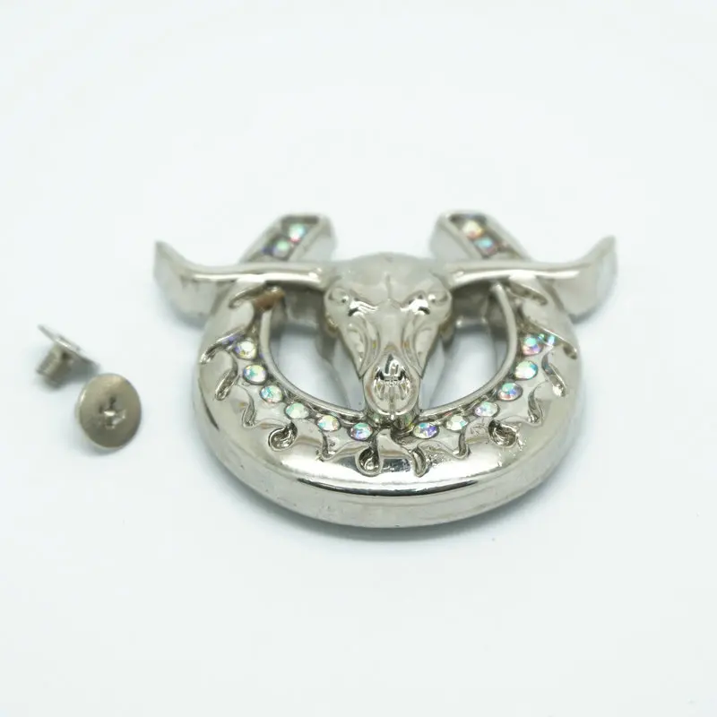 Модный вырез DIY хрустальный горный хрусталь Conchos ремень аксессуары Западный бык