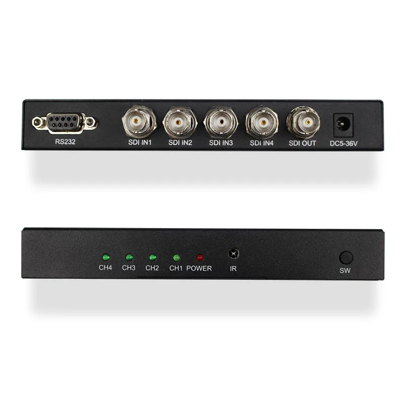 SDI 4x1 Switch 4 Channels SDI Signal to 1 SDI Signal Channel Support Full-HD SDI Signal Input and Output Free Shipping