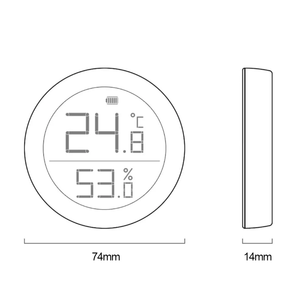 Xiaomi Air QingPing BT датчик температуры смарт-влажности ЖК-электронный чернильный экран цифровой термометр измеритель влажности
